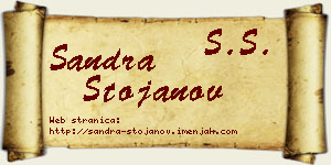 Sandra Stojanov vizit kartica